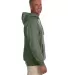 EC5570 econscious 7 oz. Organic/Recycled Heathered MILITARY GREEN side view