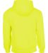 1254 Badger - Hooded Sweatshirt in Safety yellow back view