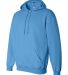 1254 Badger - Hooded Sweatshirt in Columbia blue side view