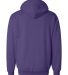 1254 Badger - Hooded Sweatshirt in Purple back view