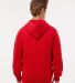 1254 Badger - Hooded Sweatshirt in Red back view