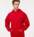 1254 Badger - Hooded Sweatshirt in Red front view