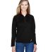 78187 North End Radar Ladies' Half-Zip Performance in Black/ classic red