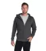 Delta Apparel 99300 Adult Unisex Heavyweight Fleec in Charcoal heather front view