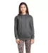 97200 Adult Unisex French Terry Hoodie in Charcoal heather front view