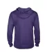 97200 Adult Unisex French Terry Hoodie in Purple heather back view