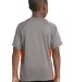 YST361 Sport-Tek® Youth Heather Colorblock Conten in Vnt he/dp orng back view