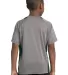 YST361 Sport-Tek® Youth Heather Colorblock Conten in Vnt he/for grn back view