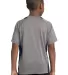 YST361 Sport-Tek® Youth Heather Colorblock Conten in Vnt he/tr navy back view