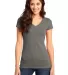 DT6501 District® - Juniors Very Important Tee® V Grey front view