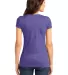 DT6501 District® - Juniors Very Important Tee® V Hthrd Purple back view