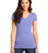 DT6501 District® - Juniors Very Important Tee® V True Violet front view
