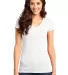 DT6501 District® - Juniors Very Important Tee® V White front view