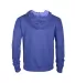97300 Adult Unisex French Terry Zip Hoodie in Royal heather hn9 back view