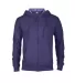 97300 Adult Unisex French Terry Zip Hoodie in Purple heather hp3 front view