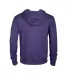 97300 Adult Unisex French Terry Zip Hoodie in Purple heather hp3 back view