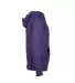 97300 Adult Unisex French Terry Zip Hoodie in Purple heather hp3 side view