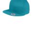 NE400 New Era Flat Bill Snapback Cap in Shark teal front view