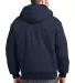 CSJ41 CornerStone® Washed Duck Cloth Insulated Ho Navy back view