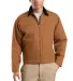 TLJ763 CornerStone® Tall Duck Cloth Work Jacket Duck Brown front view