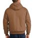 TLJ763H CornerStone® Tall Duck Cloth Hooded Work  Duck Brown back view