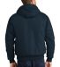 TLJ763H CornerStone® Tall Duck Cloth Hooded Work  Navy back view
