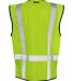 1509 ML Kishigo - Class 2 Black Bottom Vest in Lime