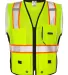 1513-1514 ML Kishigo - Black Series Heavy Duty Ves Lime front view