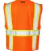 1163-1164 ML Kishigo - Solid Front Vest with Mesh  Orange back view