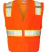 1163-1164 ML Kishigo - Solid Front Vest with Mesh  Orange front view