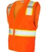 1163-1164 ML Kishigo - Solid Front Vest with Mesh  Orange side view