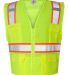 1163-1164 ML Kishigo - Solid Front Vest with Mesh  in Lime