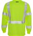 9145-9146 ML Kishigo - Economy Series Class 3 Long in Lime back view
