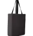 120 Gemline All-Purpose Tote BLACK front view
