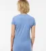 253 Tultex Ladies' Tri-Blend Tee with a Tear-Away  in Athletic blue tri blend back view