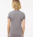 253 Tultex Ladies' Tri-Blend Tee with a Tear-Away  in Heather tri blend back view