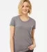 253 Tultex Ladies' Tri-Blend Tee with a Tear-Away  in Heather tri blend front view