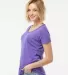 253 Tultex Ladies' Tri-Blend Tee with a Tear-Away  in Lilac tri blend side view