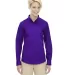 78193 Core 365 Ladies' Operate Long-Sleeve Twill S CAMPUS PURPLE front view