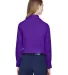 78193 Core 365 Ladies' Operate Long-Sleeve Twill S CAMPUS PURPLE back view