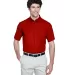 88194 Core 365 Men's Optimum Short-Sleeve Twill Sh CLASSIC RED front view