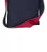 BG405 Port Authority® Cotton Canvas Sling Bag Navy/Chili Red front view