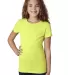 Next Level 3712 The Princess CVC in Neon yellow front view