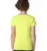Next Level 3712 The Princess CVC in Neon yellow back view