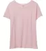 Alternative Apparel 04861C1 Ladies Distressed T-Sh FADED PINK PGMNT front view