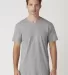 MC1047 Cotton Heritage Men's Chicago Cotton V-Neck in Athletic heather front view
