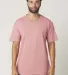 MC1047 Cotton Heritage Men's Chicago Cotton V-Neck in Dusty rose front view