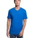 MC1047 Cotton Heritage Men's Chicago Cotton V-Neck in Team royal heather front view