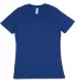 HC1125 Cotton Heritage Womens V-Neck Tee Blue Depths front view