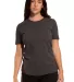 HC1025 Womens Cotton Crew Neck Tee Charcoal Heather front view